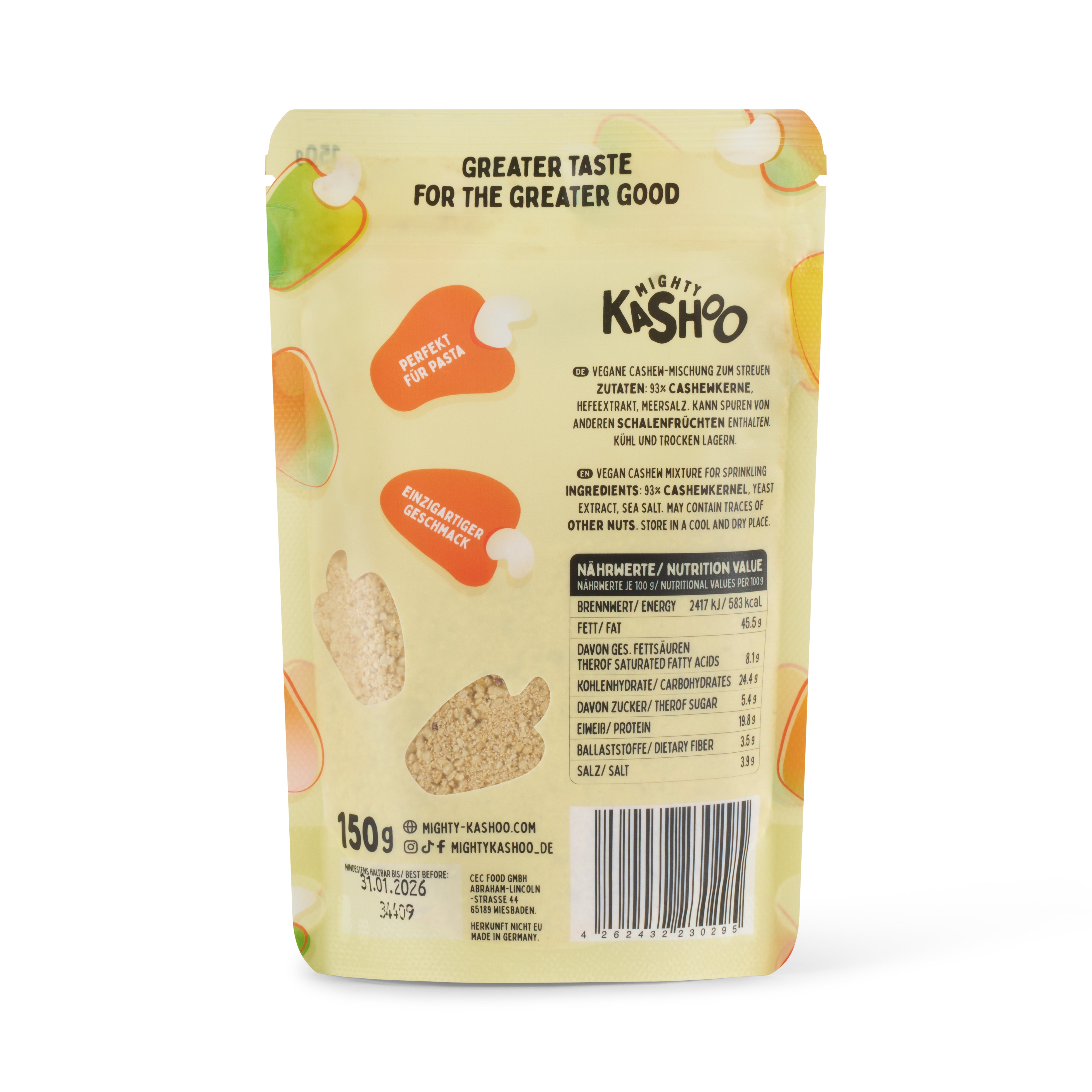 MightyKashoo Cashew Topping, 150g
