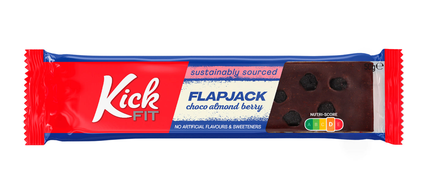 KickFit Flapjack Chocolate Almond Berry, 50g
