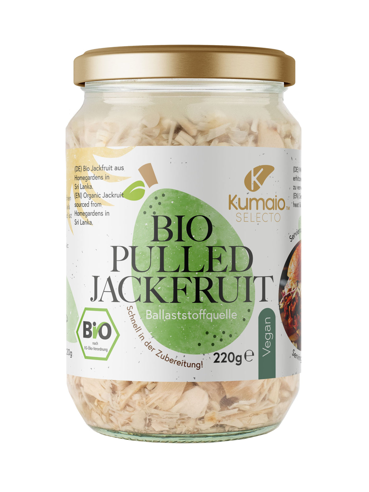 Kumaio Bio Pulled young Jackfruit