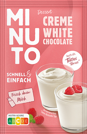 MINUTO Dessert Creme White Chocolate, Sachet 14x64g