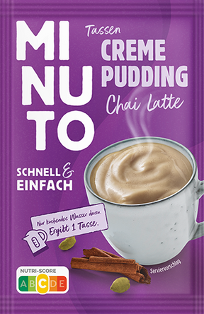MINUTO Tassenpudding Chai Latte, Sachet 14x52g