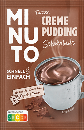 MINUTO Tassenpudding Schokolade, Sachet 12x66g