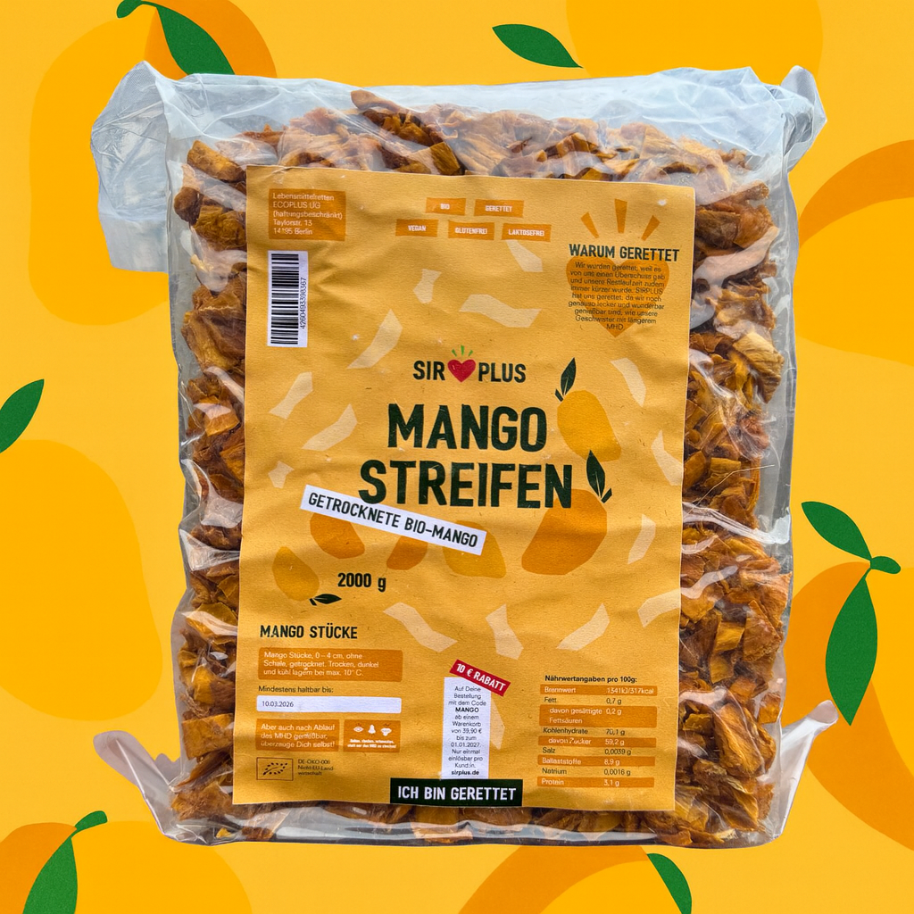 Bio Getrocknete Mango-Streifen, 2kg