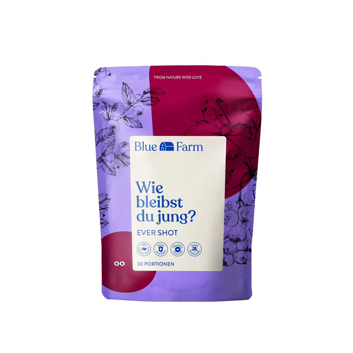 Blue Farm Ever Shot - Wie Bleibst Du Jung? - Vegan & Glutenfrei, 300g
