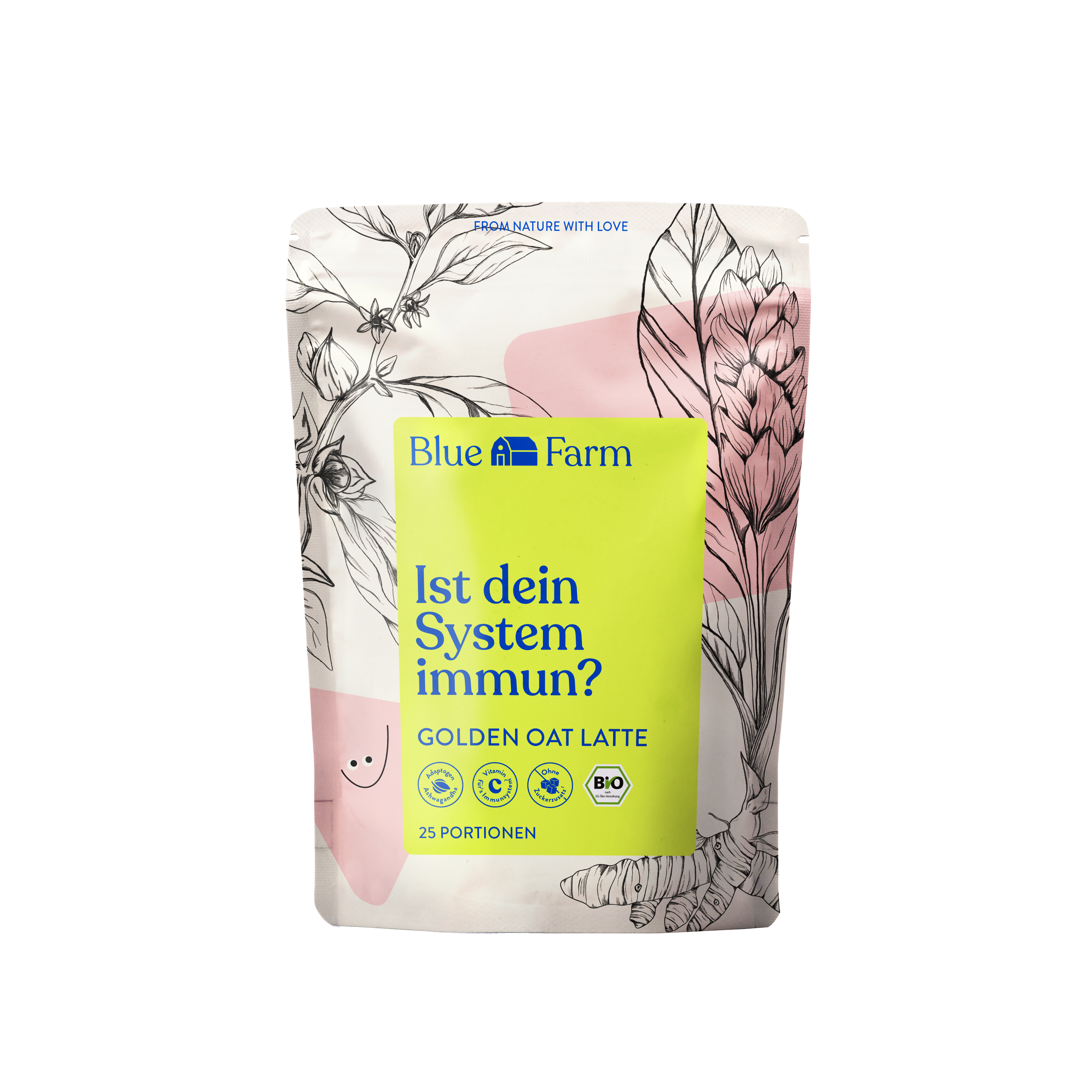 BlueFarm Golden Oat Latte - Ist Dein System immun? Bio&Vegan, 300g