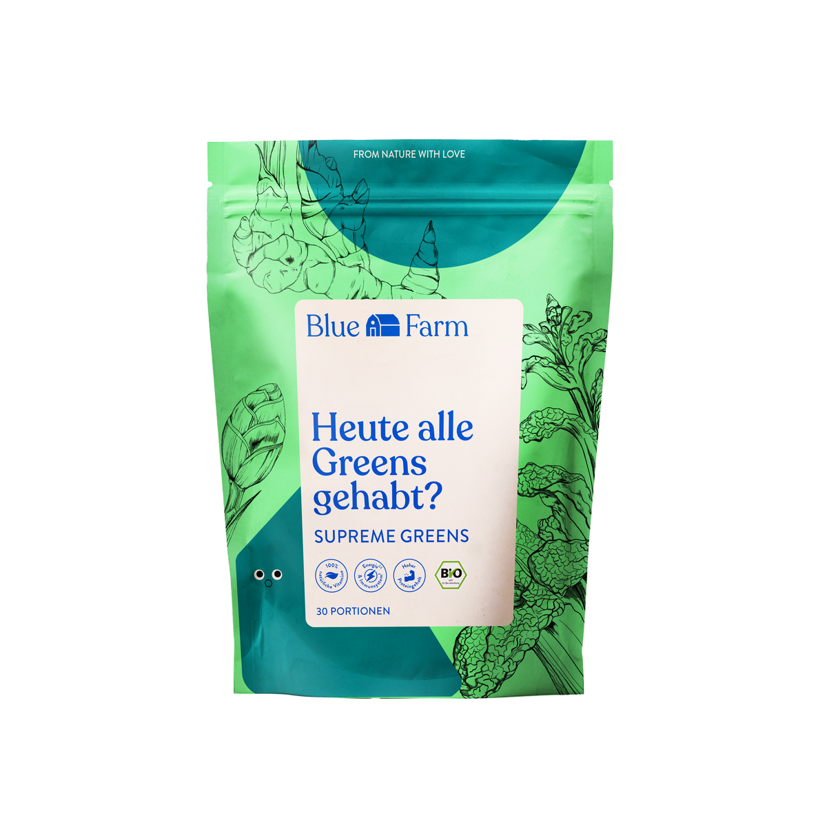 Blue Farm Supreme Greens - Heute Alle Greens gehabt? - Bio & Vegan, 720g