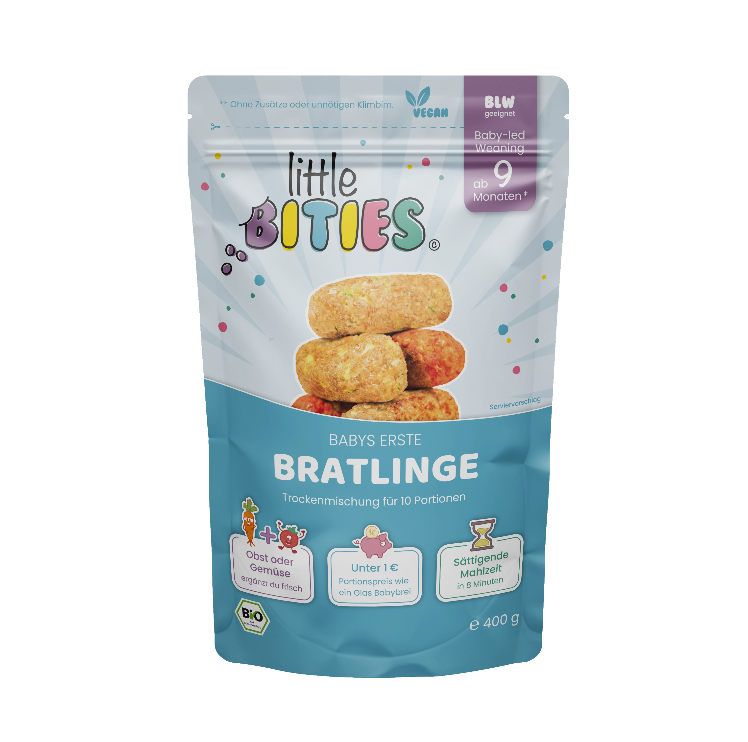 little BITIES Bratlinge für Babys - Trockenmischung, 400g