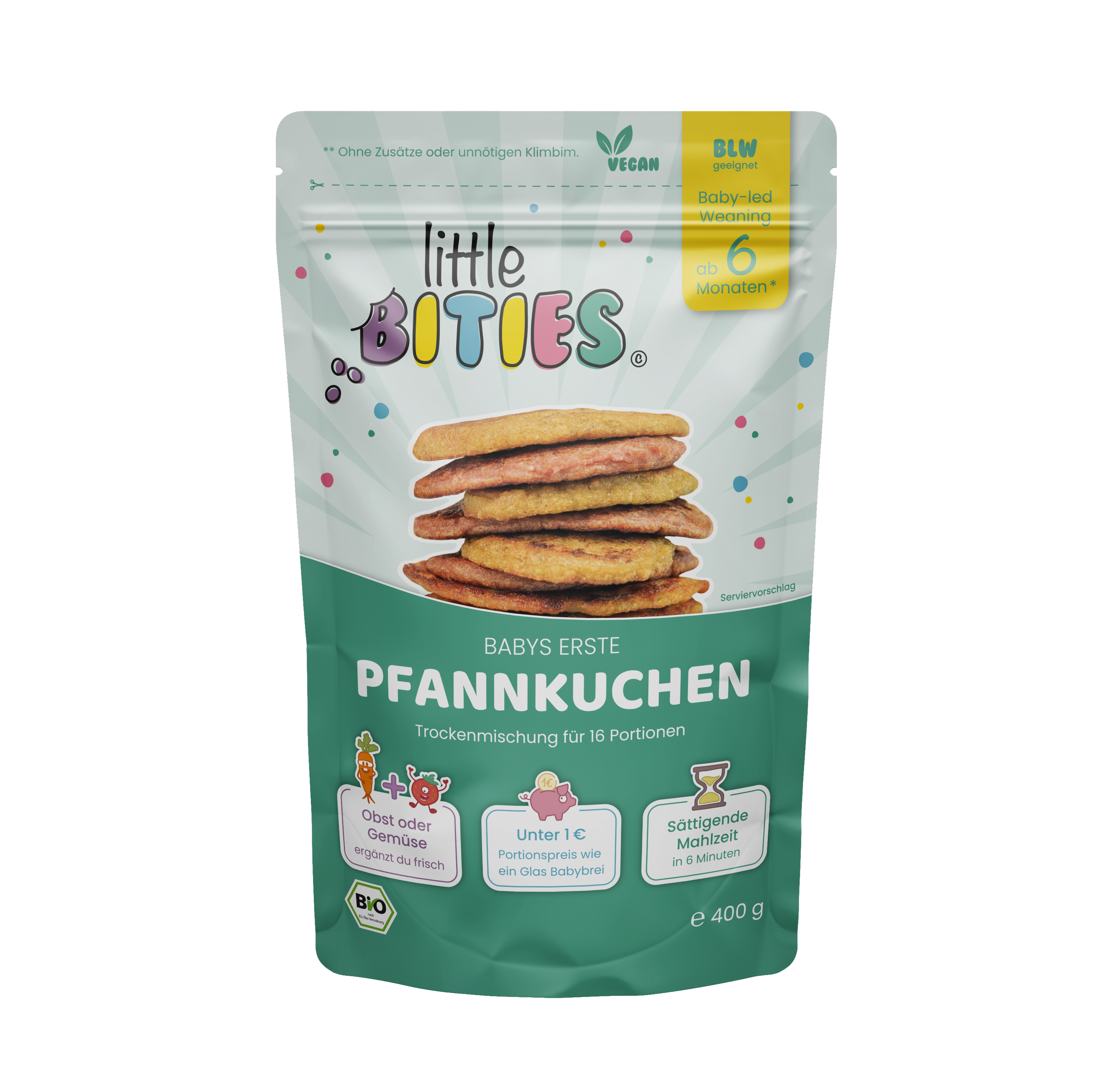 little BITIES Pfannkuchen für Babys - Trockenmischung, 400g