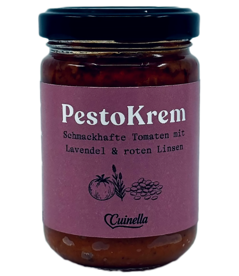 Cuinella, Bio PestoKrem Tomate Lavendel & rote Linsen, 135 g
