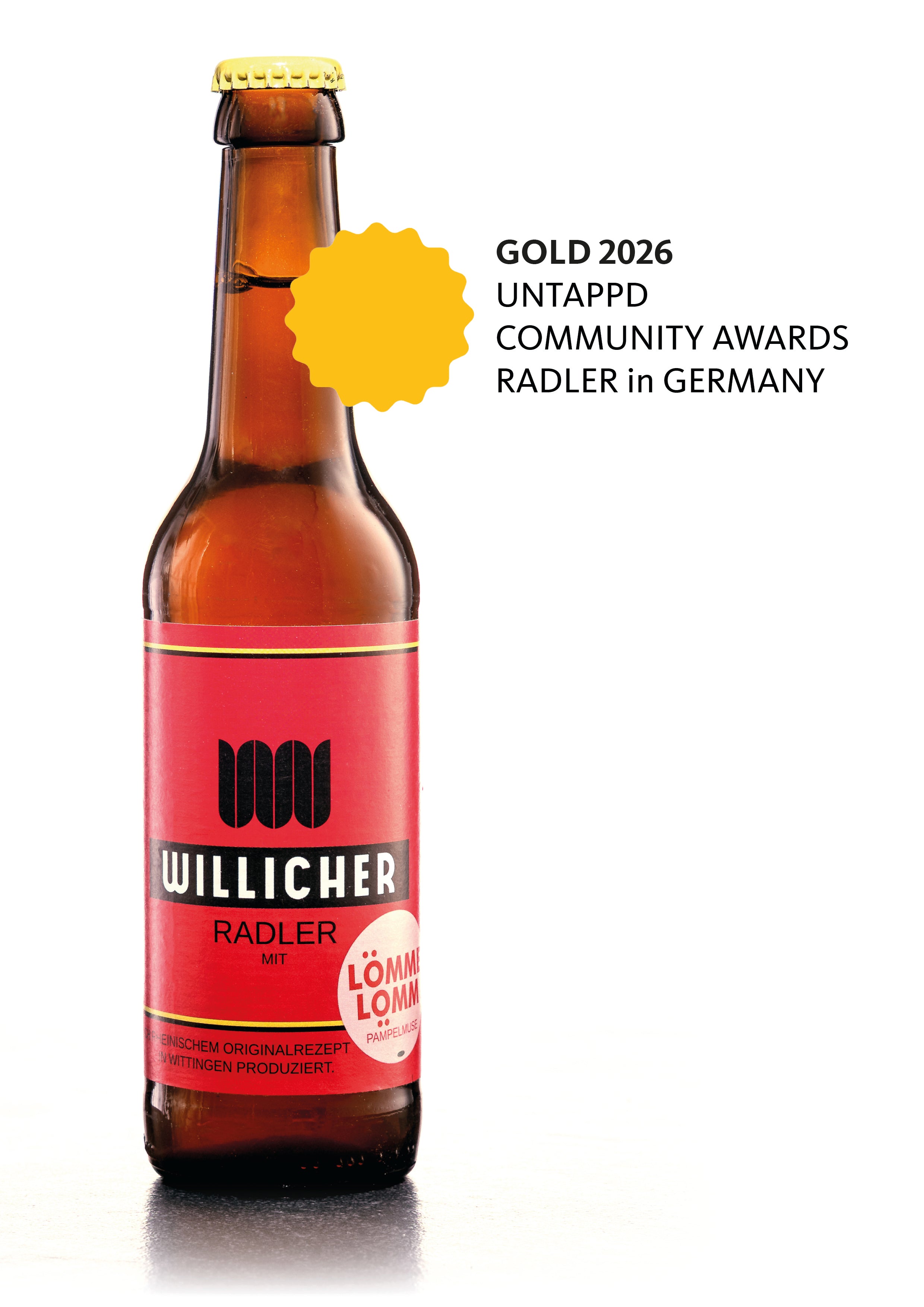 Willicher Radler mit Pampelmuse (0,33l, Alc. 2,5 % Vol)