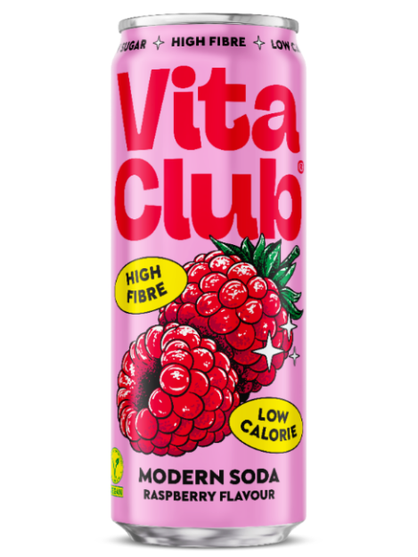 Vita Club Modern Soda Raspberry, 330ml