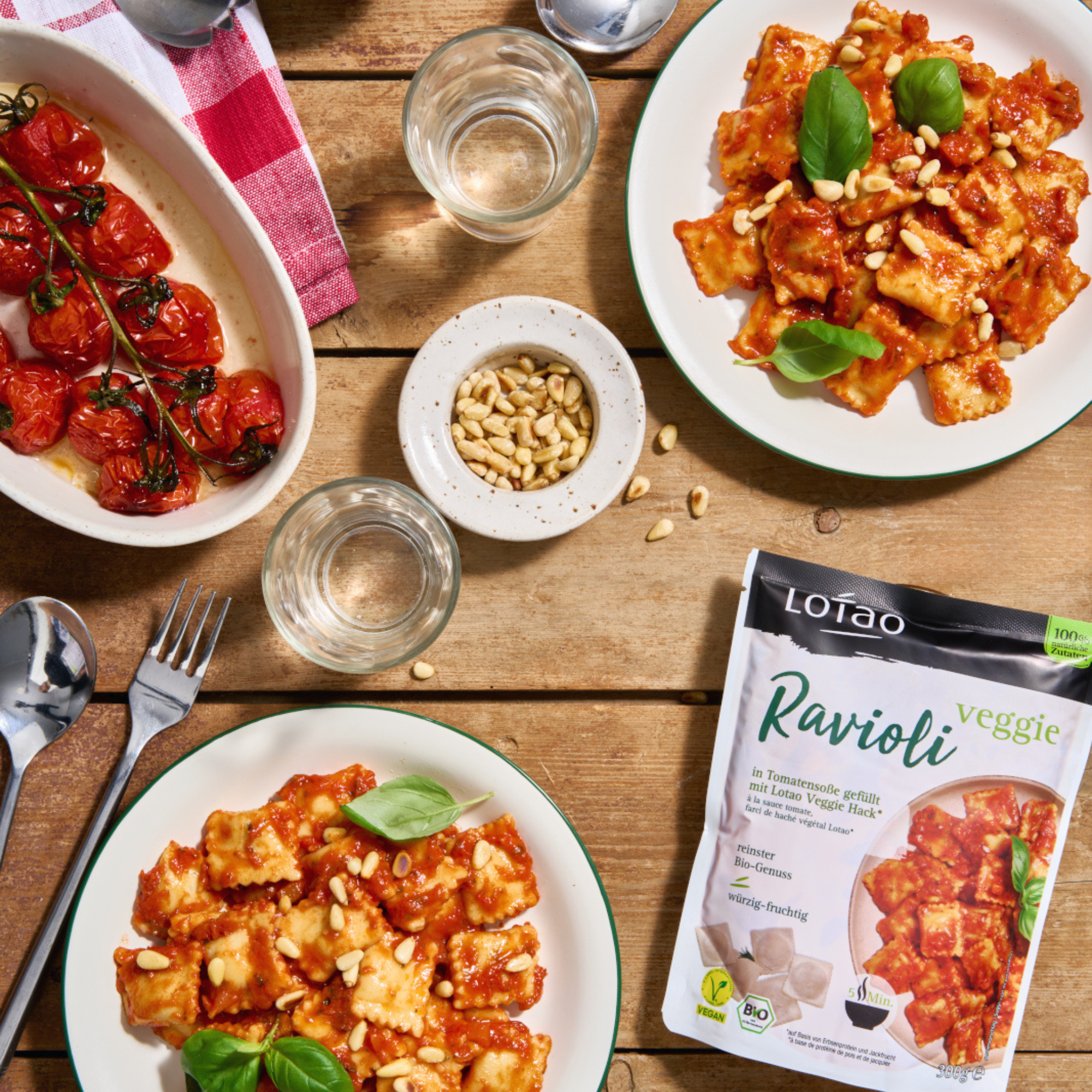 Lotao Veggie Ravioli - Vegan & Bio, 300g