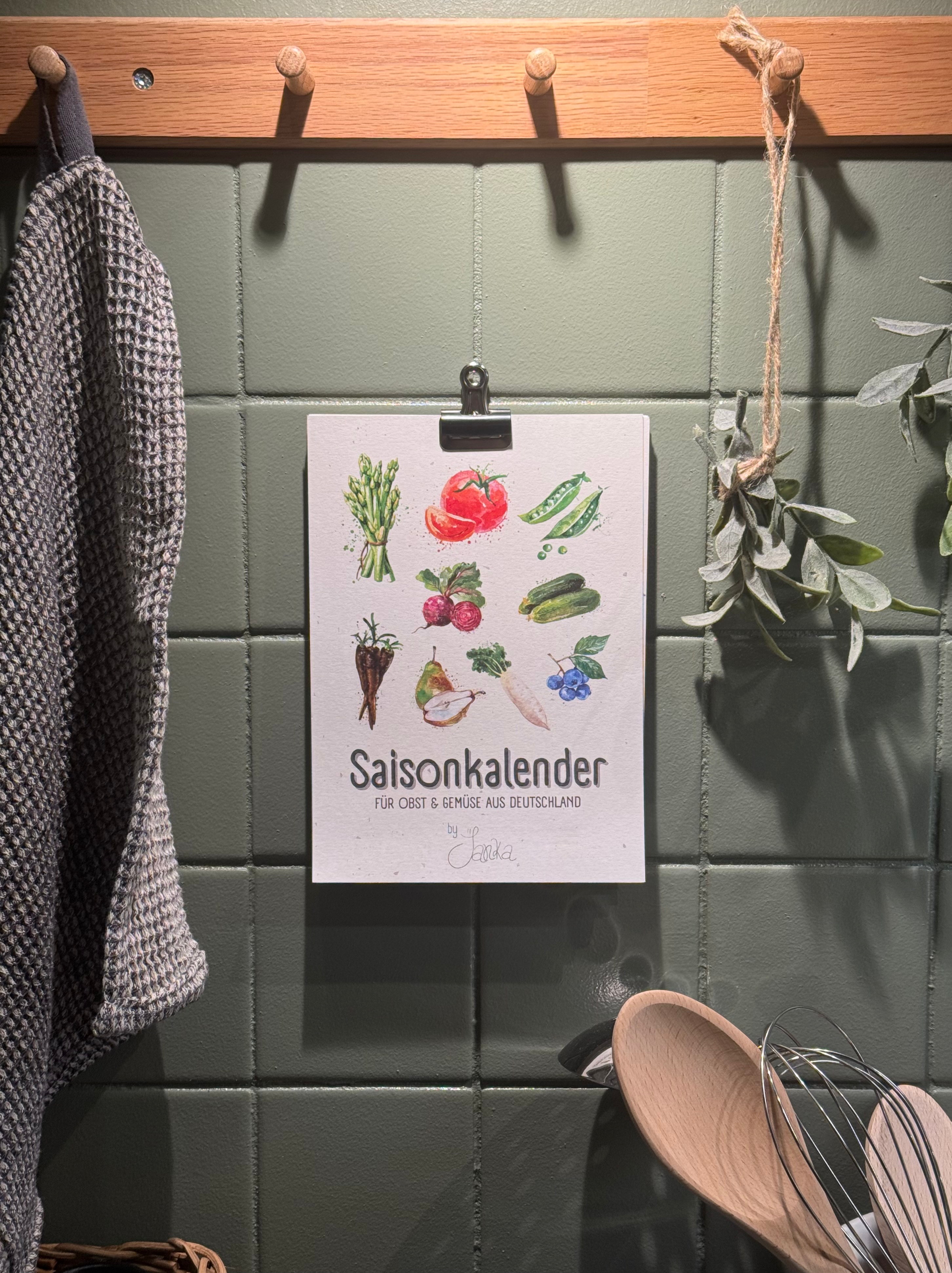 Saisonkalender hängend