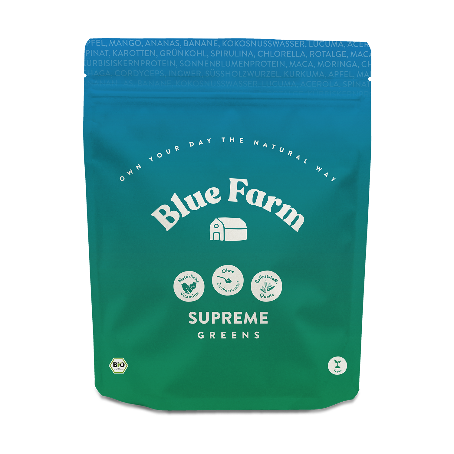 BlueFarm Bio Supreme Greens, 720g