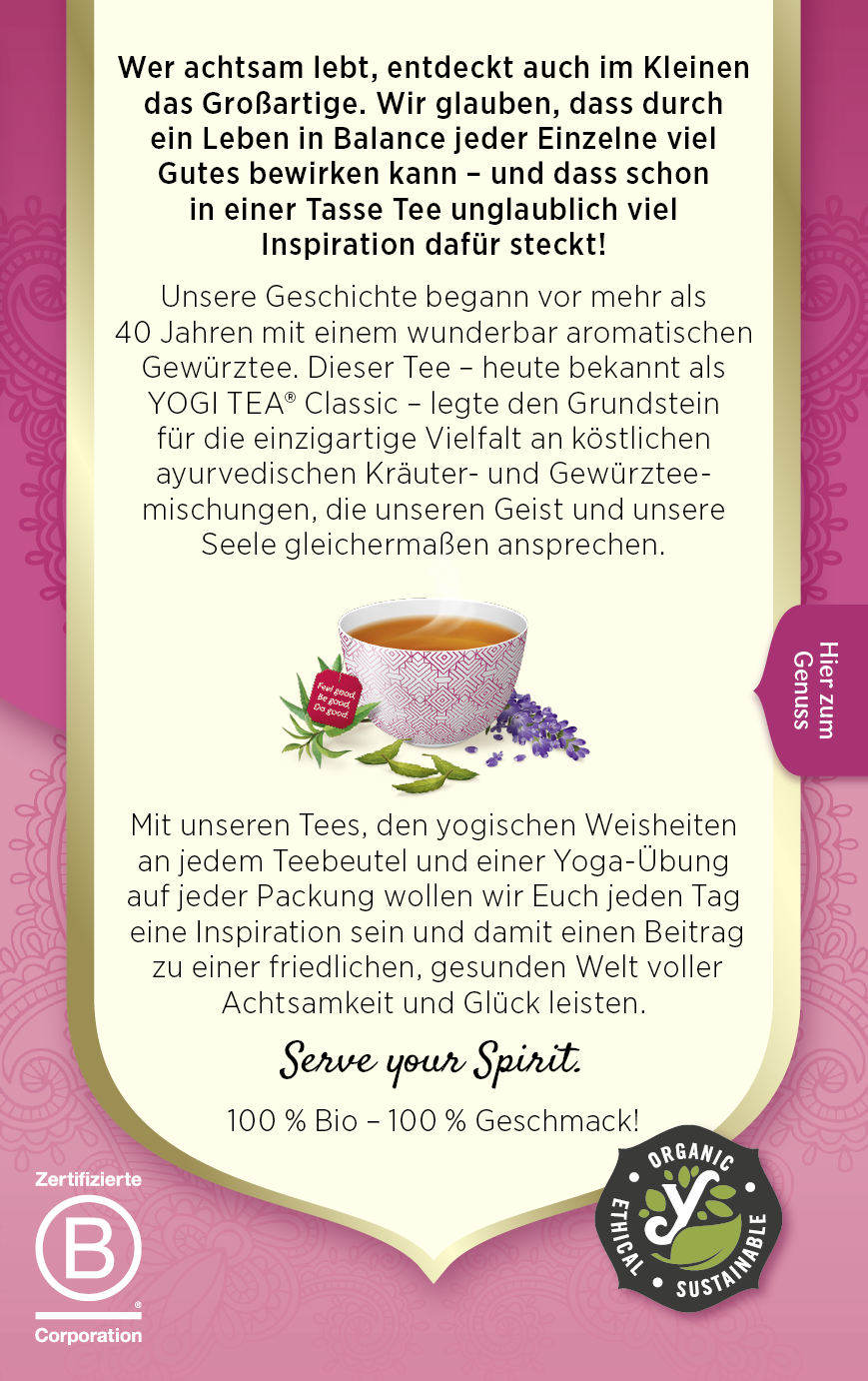 Yogi Tea Frauen Balance - Bio & Vegan, 17x1,8g