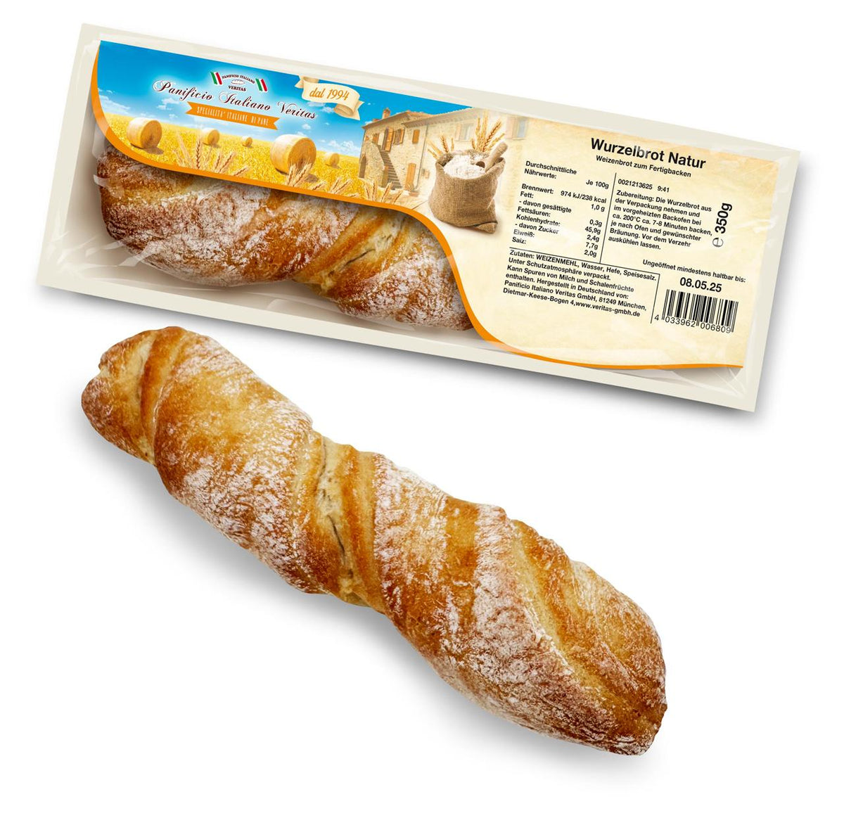 Panificio Italiano Veritas - Wurzelbrot Natur, 350g