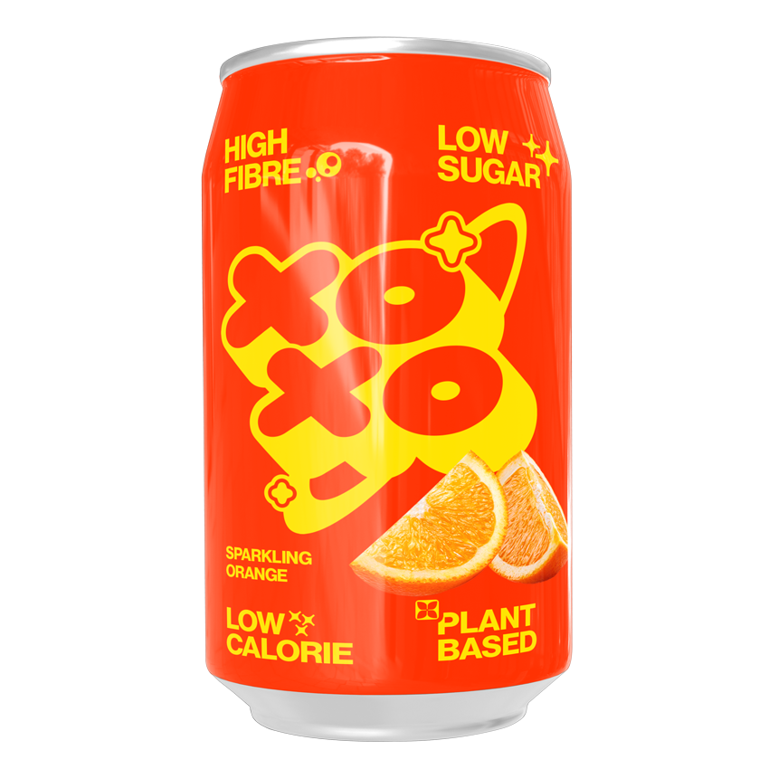 XOXO Orange Prebiotic Sparkling Soda, 330ml