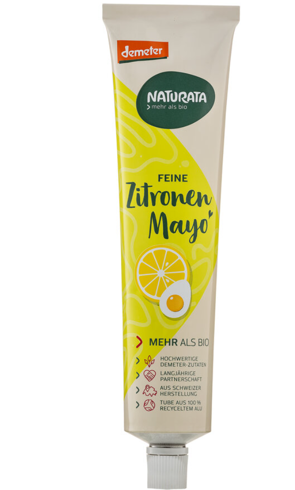 Naturata Bio Zitronen Mayo in der Tube, 185ml