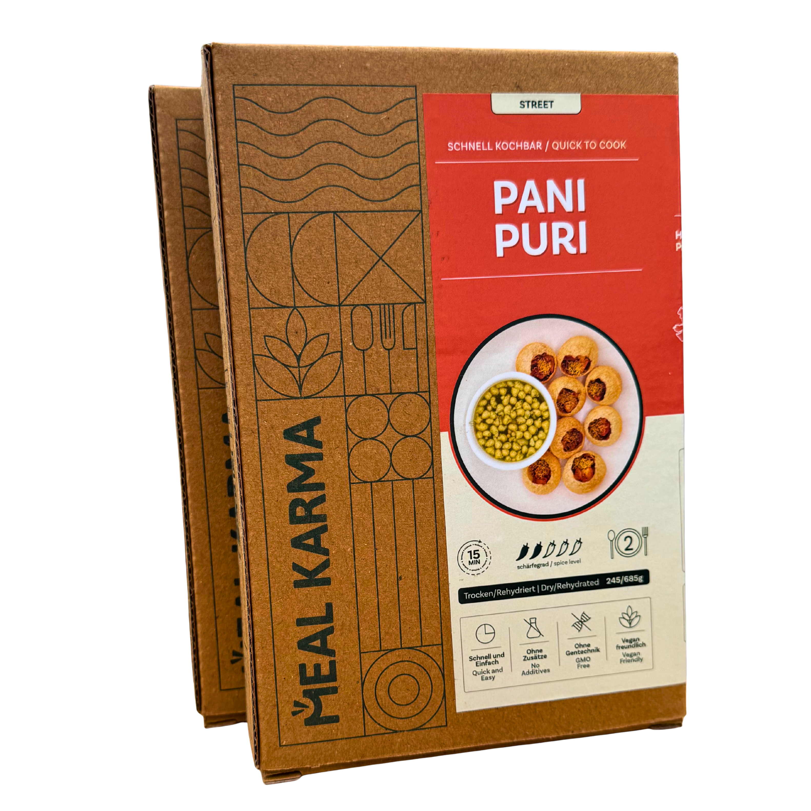 Meal Karma - Pani Puri - Vegan Indian Street Food, 245g/685g