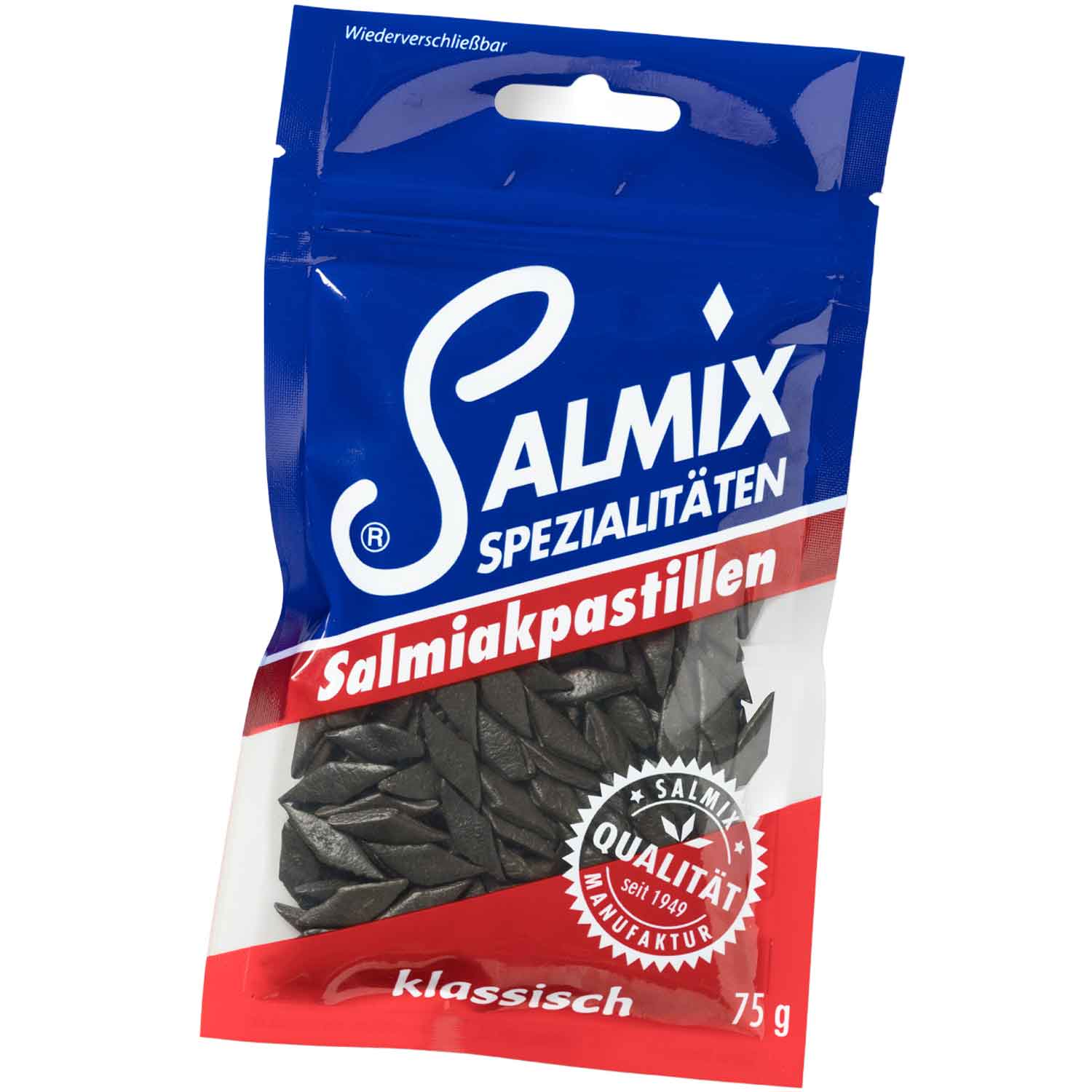 Salmix Salmiakpastillen klassik, 75g