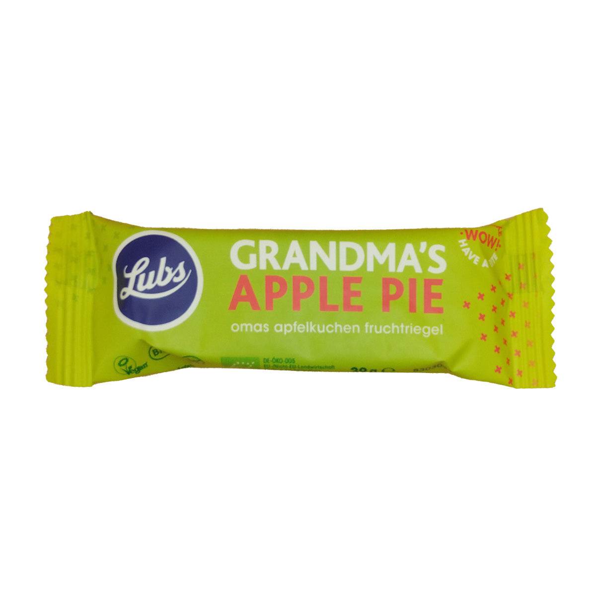 Lubs Bio Lubs Grandma's Apple Pie Fruchtriegel, 39g