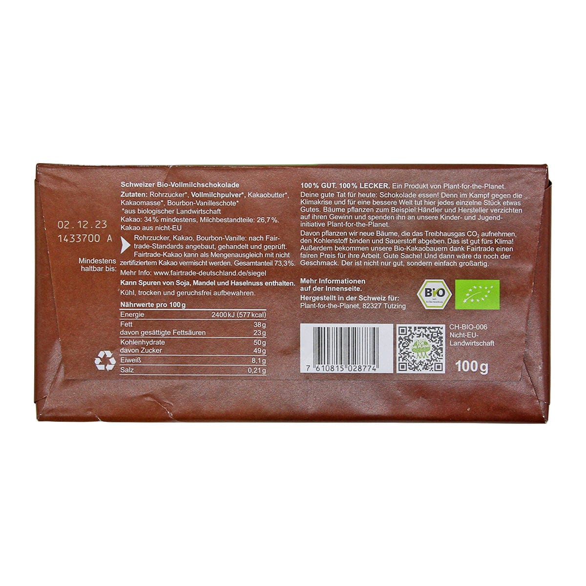 Die Gute Schokolade Bio Schokolade, 100g