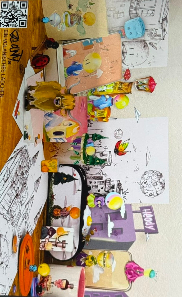Volane Flyer mit Kunstdruck
