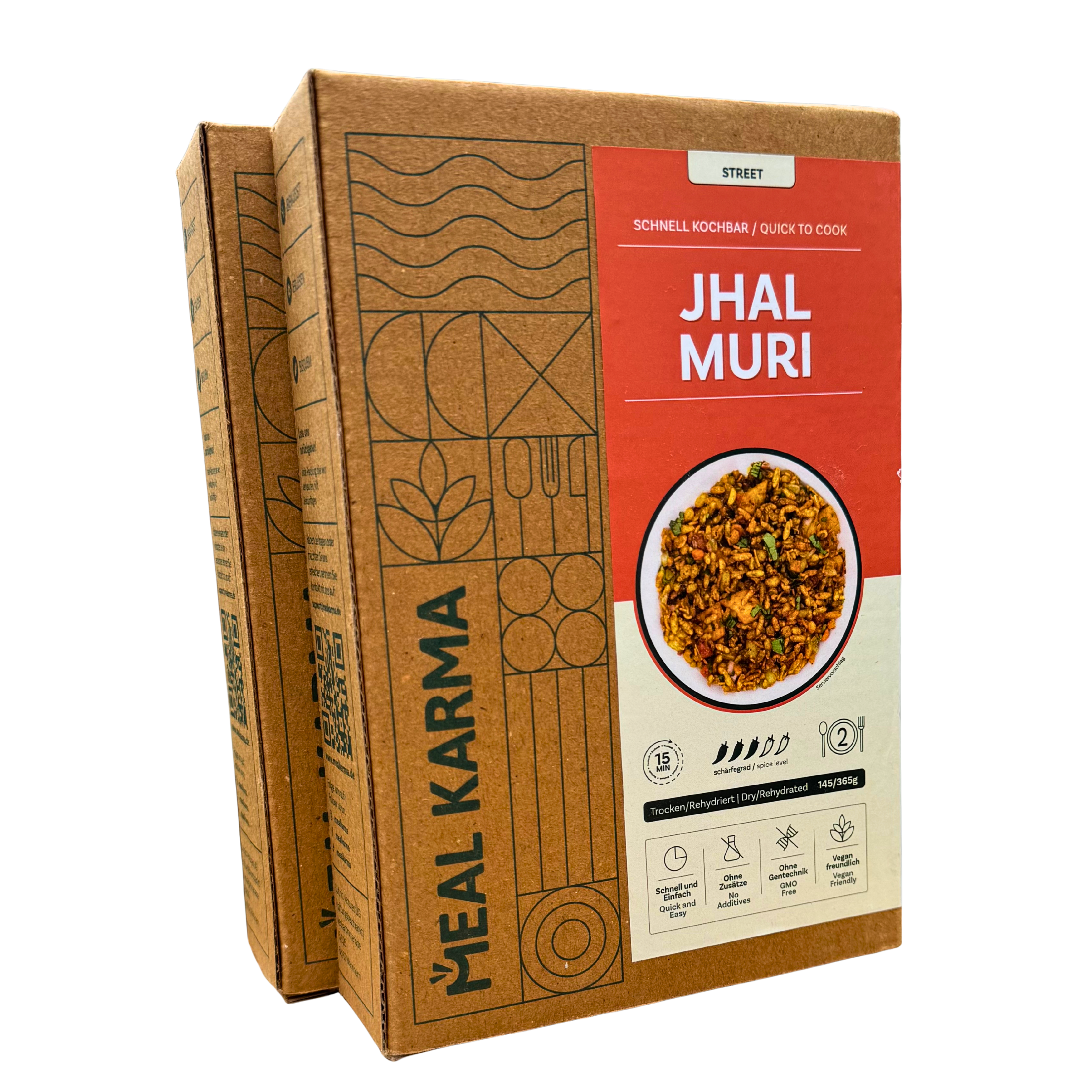 Meal Karma - Jhal Muri - Vegan Indian Street Food, 145g/365g