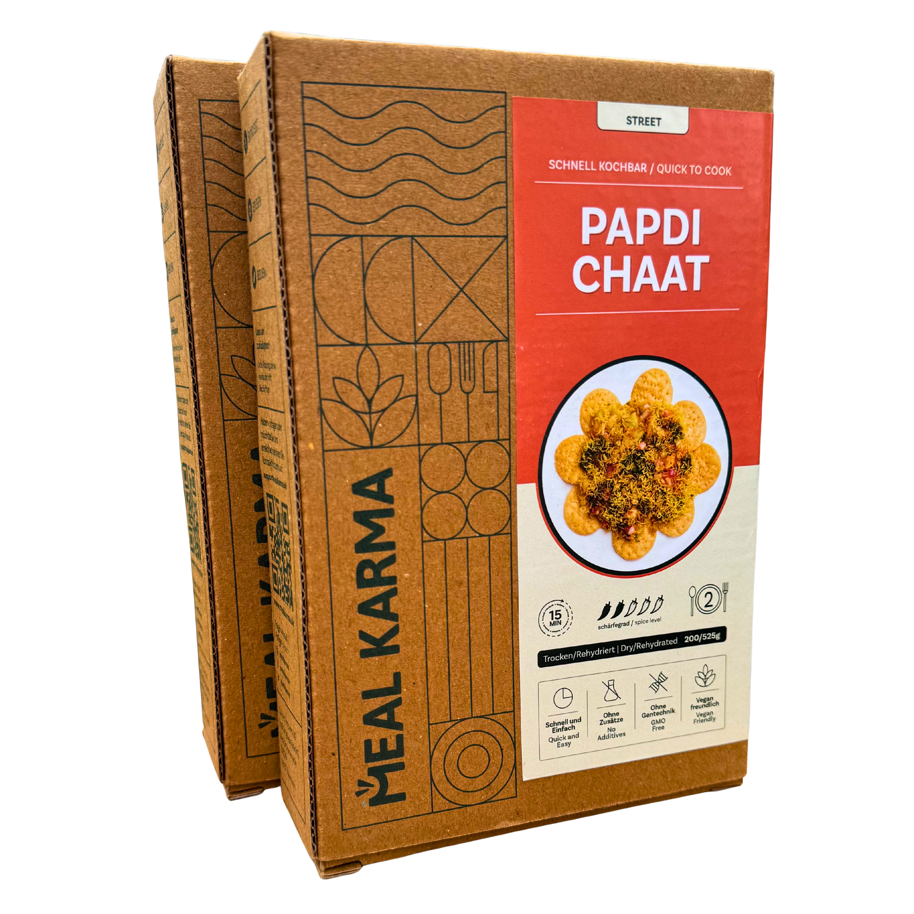 Meal Karma - Papdi Chaat- Vegan Indian Street Food, 200g/525g