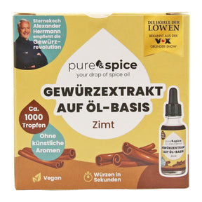 Natürlicher Gewürzextrakt auf Öl-Basis: Zimt, 30ml