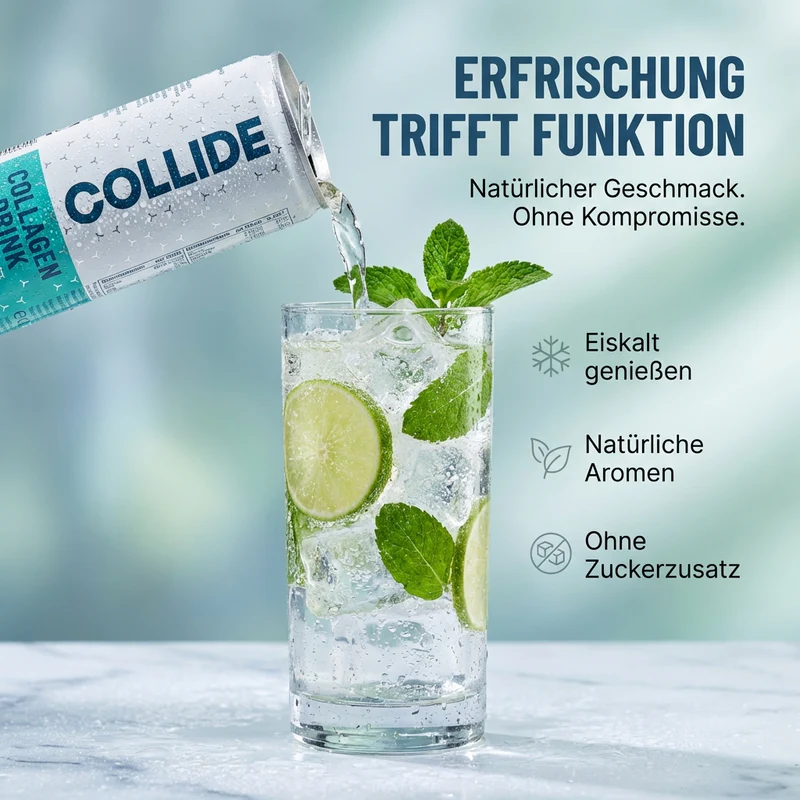 Collide Collagen Drink Minze-Limette, 250ml
