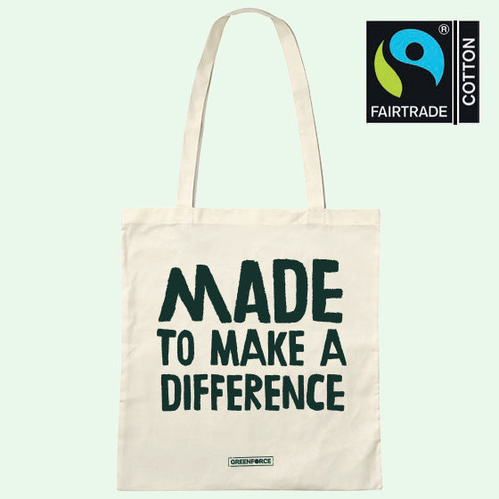 GREENFORCE Jutebeutel MADE TO MAKE A DIFFERENCE