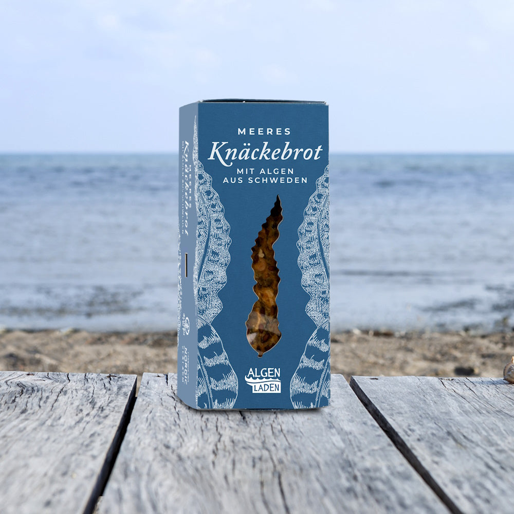 Algenladen Meeres-Knäckebrot mit schwedischem Zuckertang, 90g