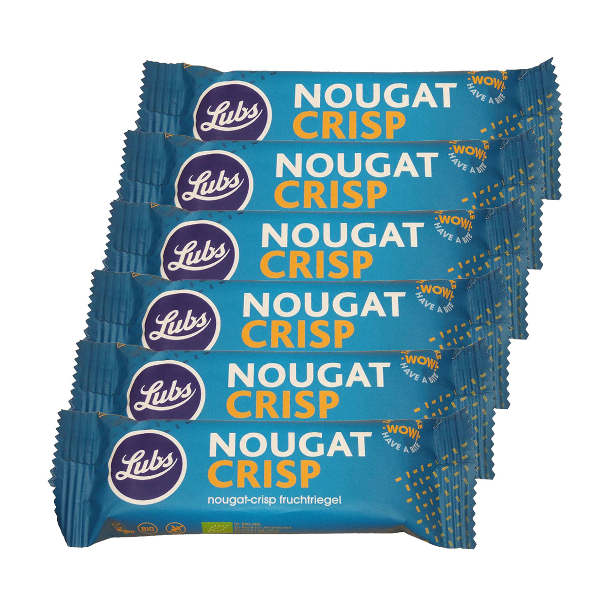 Bio Lubs Nougat Crisp Genussriegel [6er Pack], 6x42g