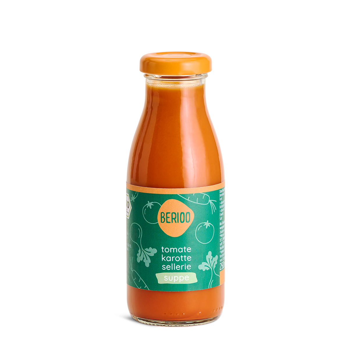 Berioo Suppe: Tomate Karotte Sellerie - Bio & Vegan, 250ml