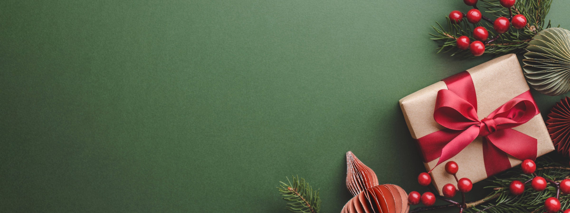 Weihnachtsbanner grüne Tanne